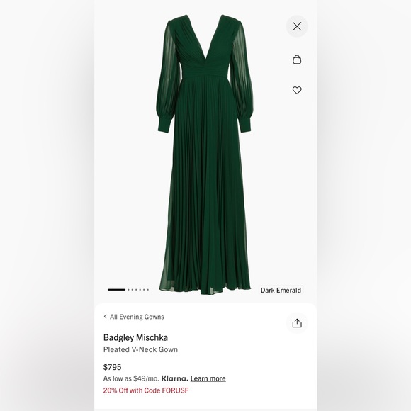Badgley Mischka Elegant Dark Emerald Evening Gown size 16 Badgley Mischka Elegant Dark Emerald Evening Gown size 16